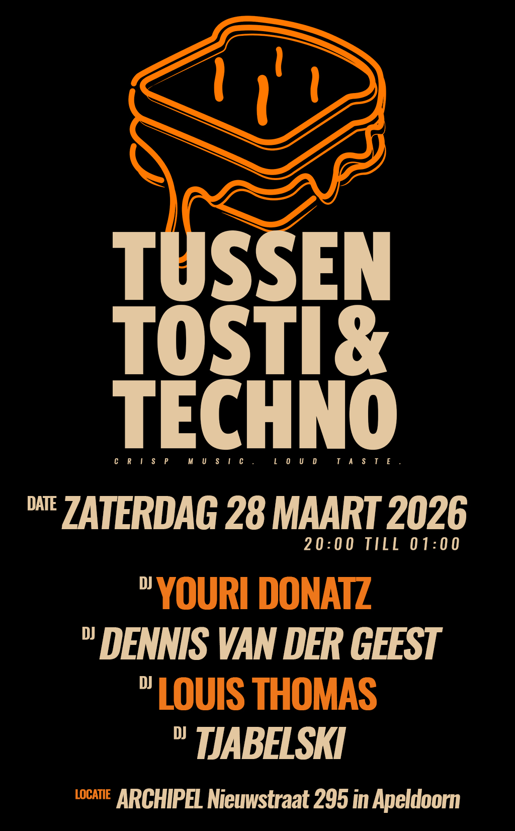 Tussen Tosti & Techno logo